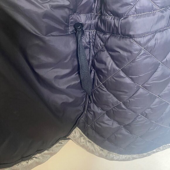 Athleta Quilted Metallic Puffer Vest Womens M Brown Gold Bronze Full Zip Layerin - Picture 7 of 12